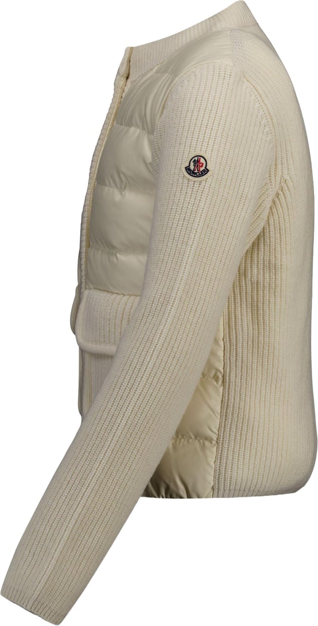 Moncler Kinder Meisjes Vest In Off White Wit