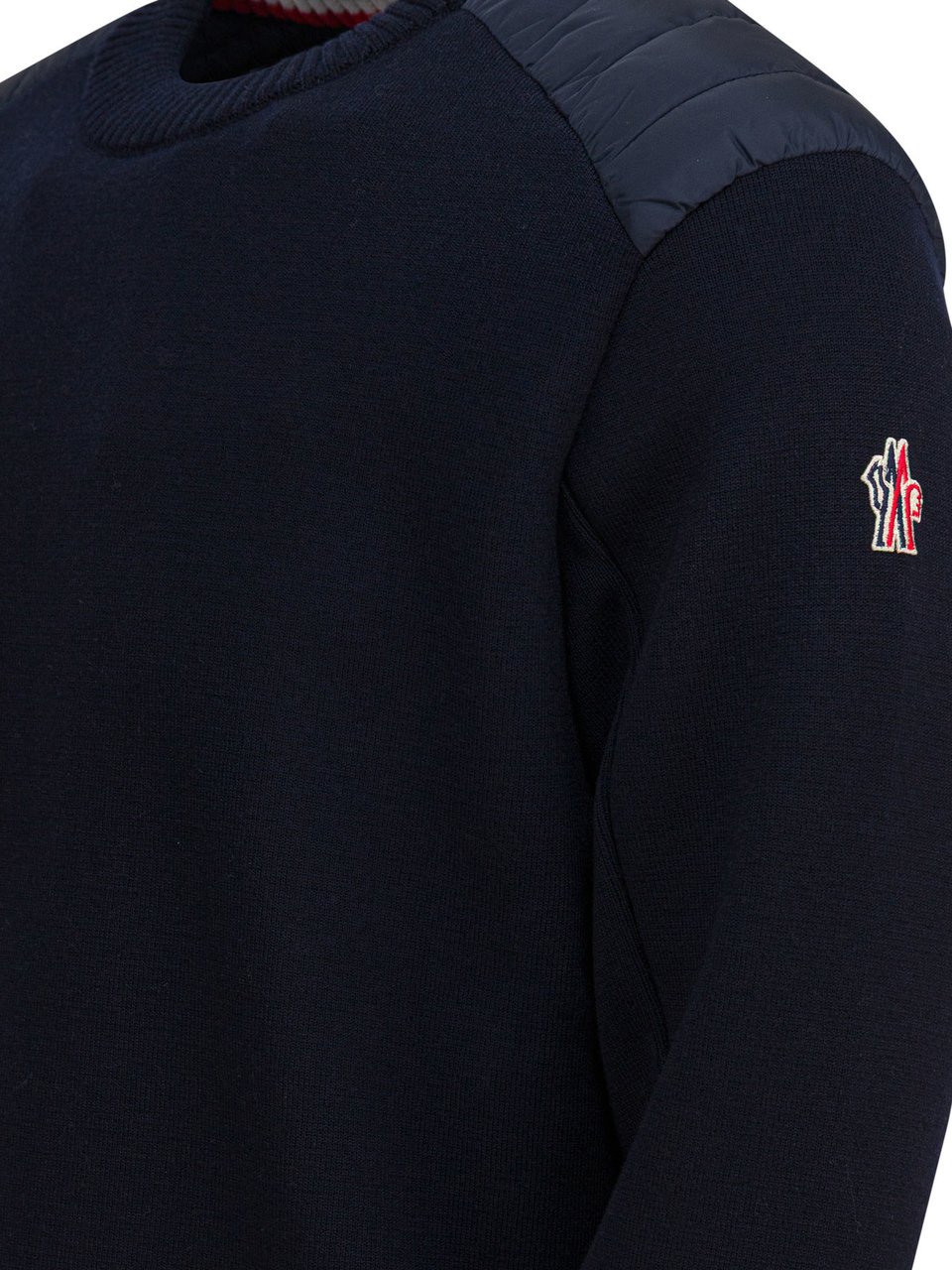 Moncler Wool crewneck sweater Blauw