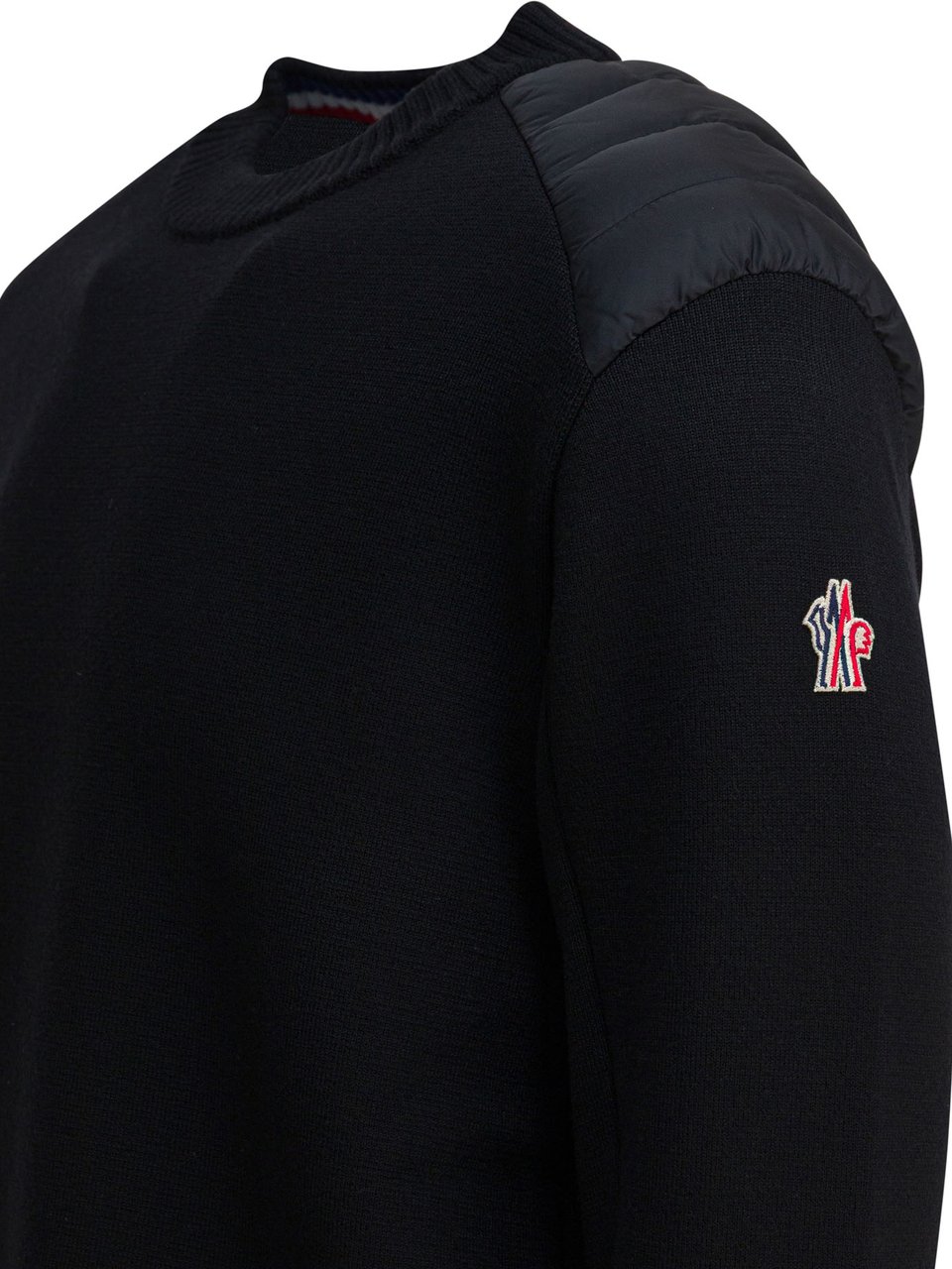 Moncler Wool crewneck sweater Blauw