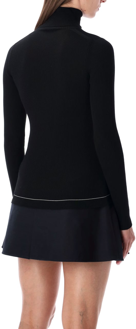 Moncler T-Neck Nero Zwart