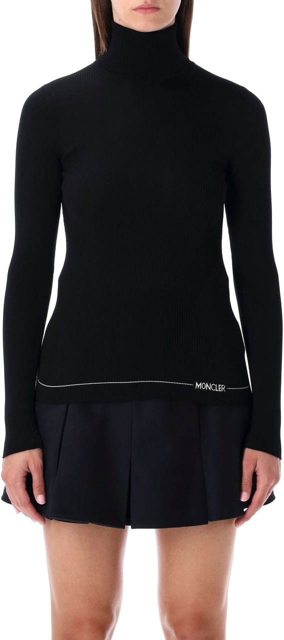 Moncler T-Neck Nero Zwart