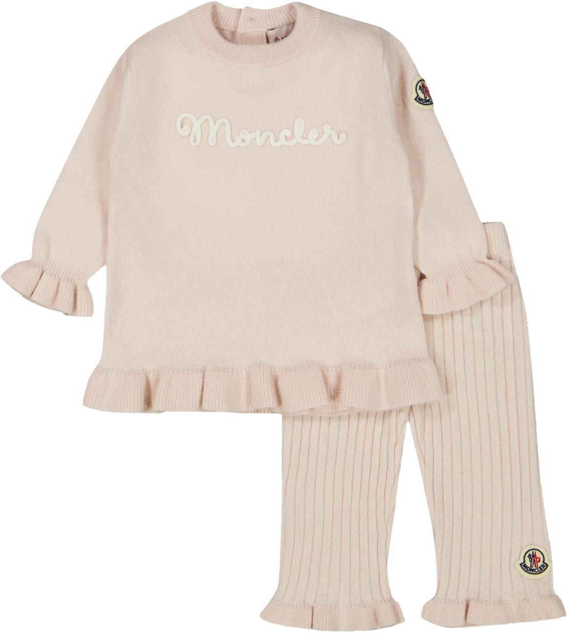 Moncler Moncler Baby Meisjes Setje In Licht Roze Roze