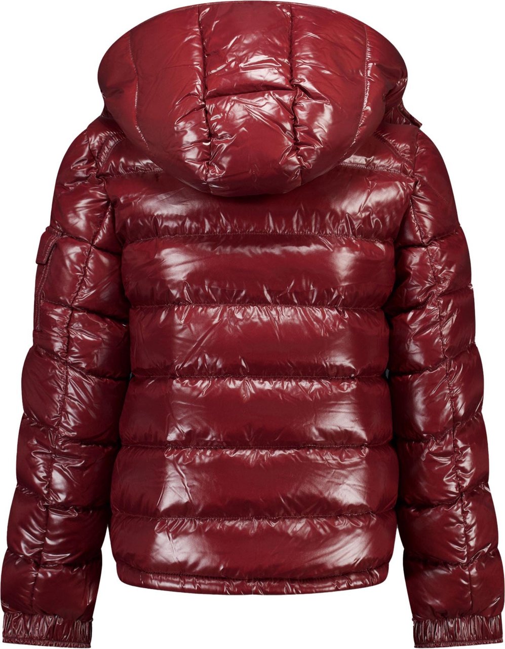 Moncler Maya Kinder Jongens Winterjas In Bordeaux Rood