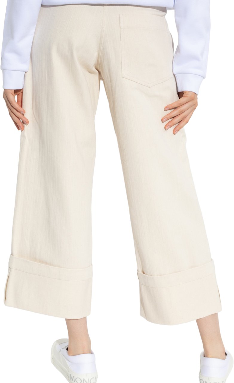 Moncler 2  1952 Wide Leg Trousers Wit