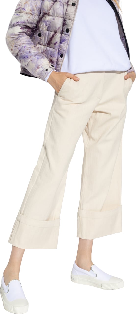 Moncler 2  1952 Wide Leg Trousers Wit