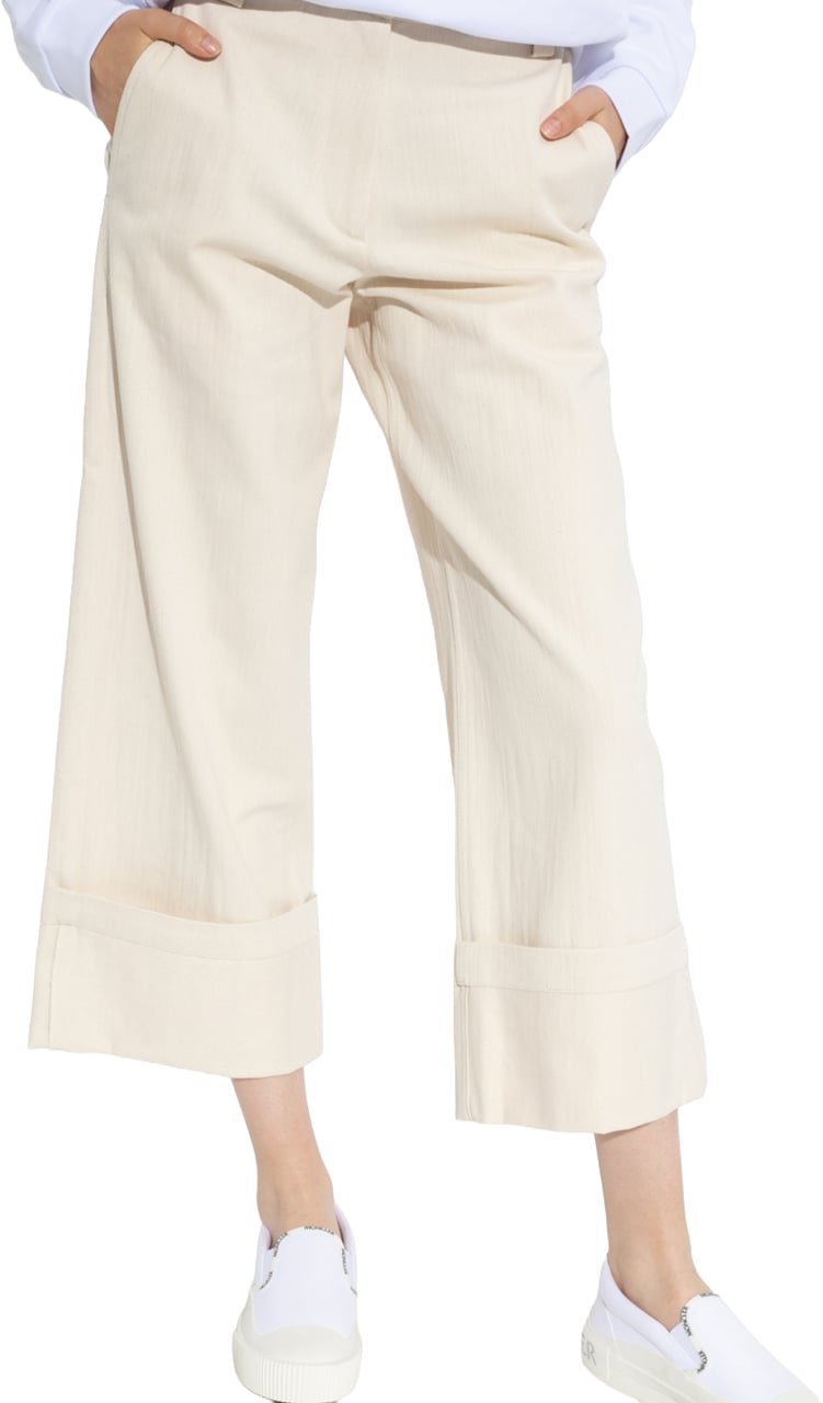 Moncler 2  1952 Wide Leg Trousers Wit