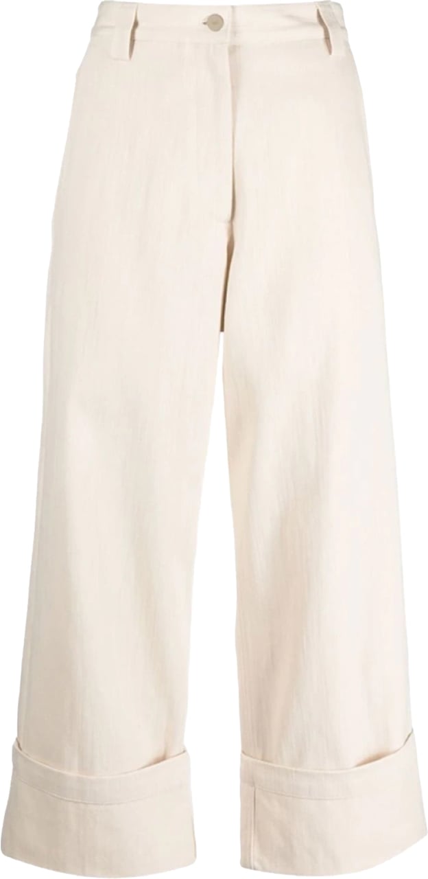 Moncler 2  1952 Wide Leg Trousers Wit