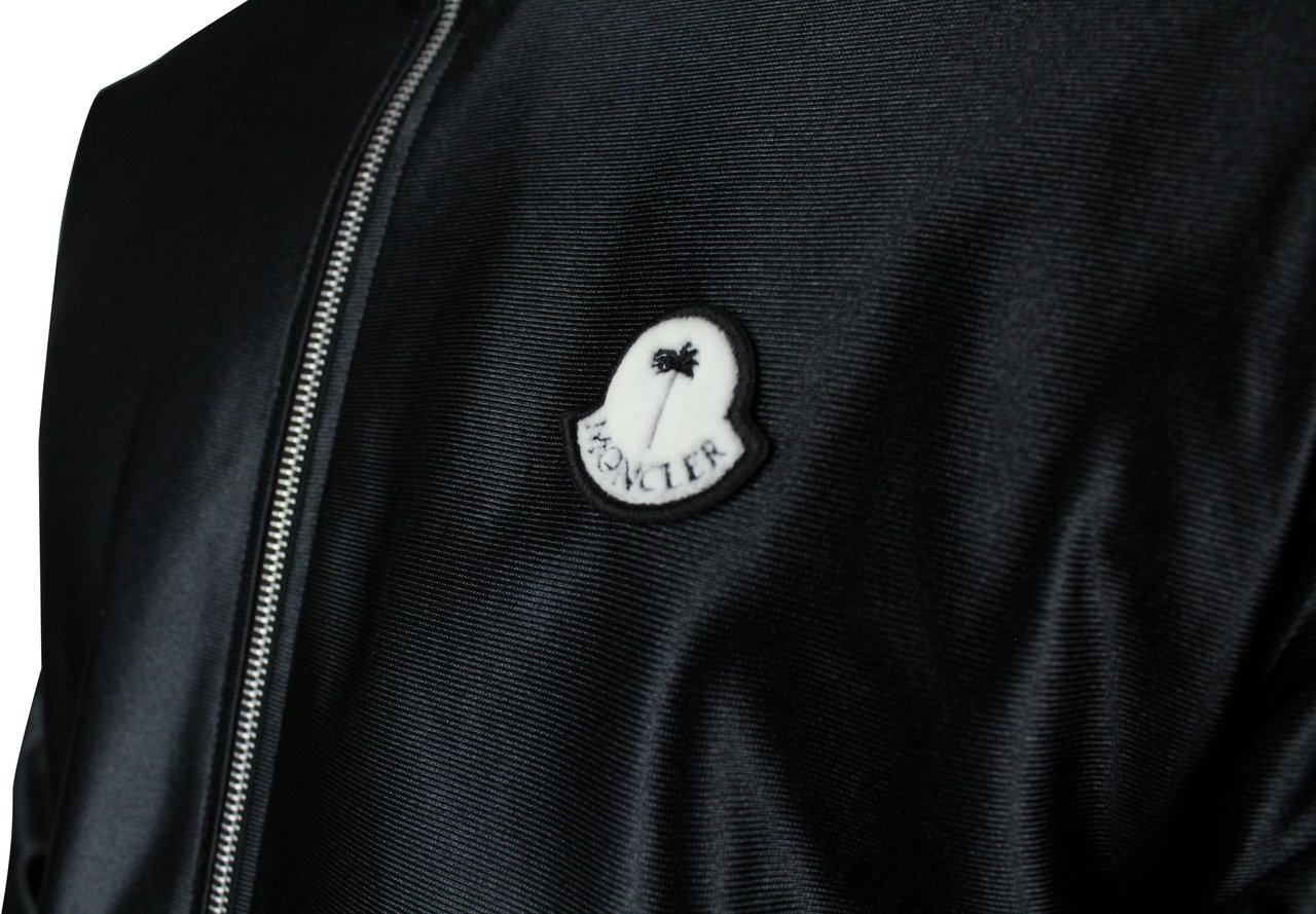 Moncler Moncler X Palm Angels Shiny Trackjacket 'Zwart' Zwart