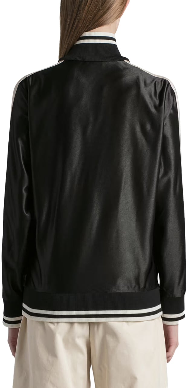 Moncler Moncler X Palm Angels Shiny Trackjacket 'Zwart' Zwart