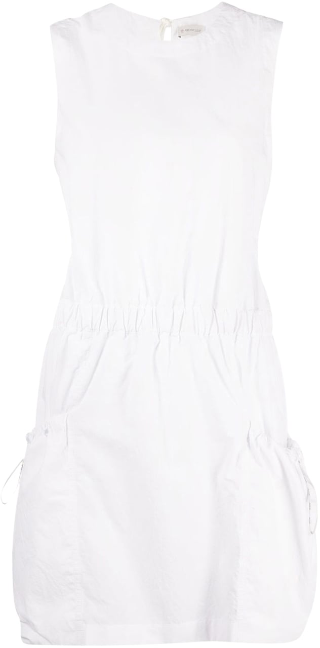 Moncler Drawstring Sleeveless Dress Wit