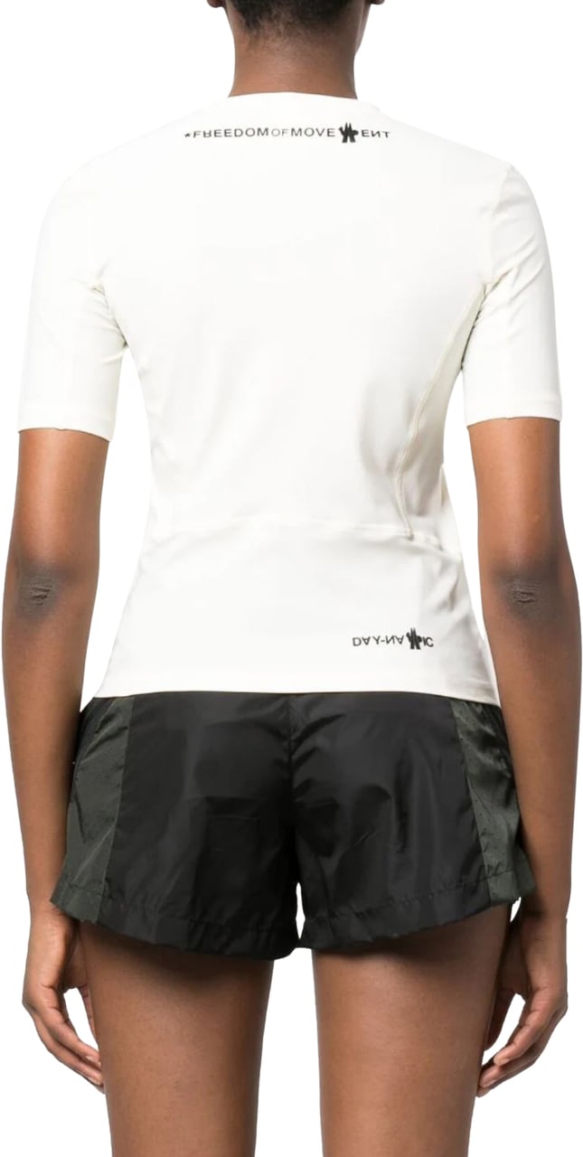 Moncler Grenoble Day Namic Logo T-shirt Wit