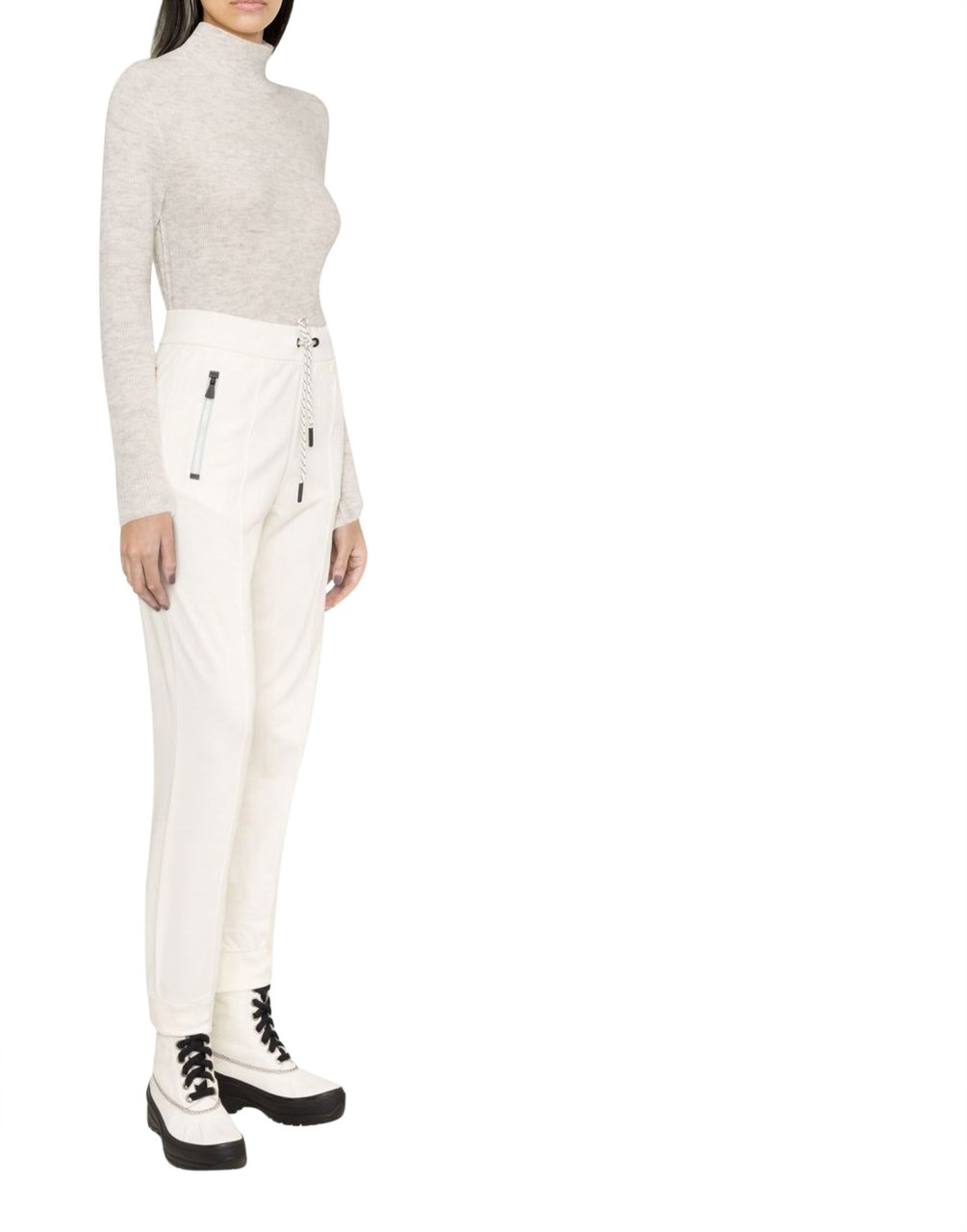 Moncler Grenoble Day-namic Logo Embroidered Pants Beige