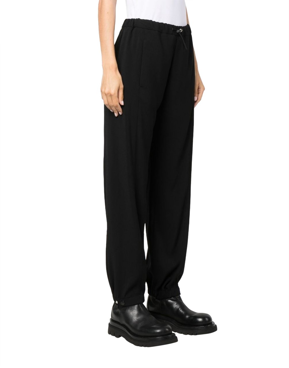 Moncler Satin Jogging Pants Zwart