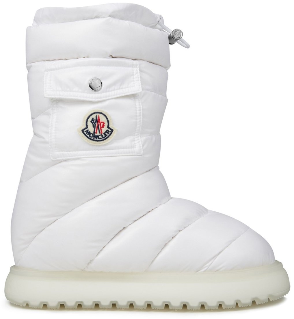 Moncler Gaia Pocket Mid Padded Snow Boots Wit