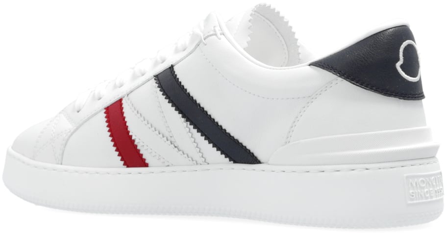 Moncler Monaco Logo Low-top Sneakers Wit