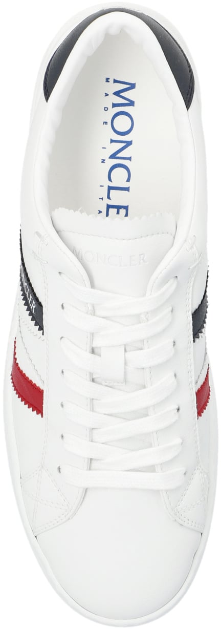 Moncler Monaco Logo Low-top Sneakers Wit