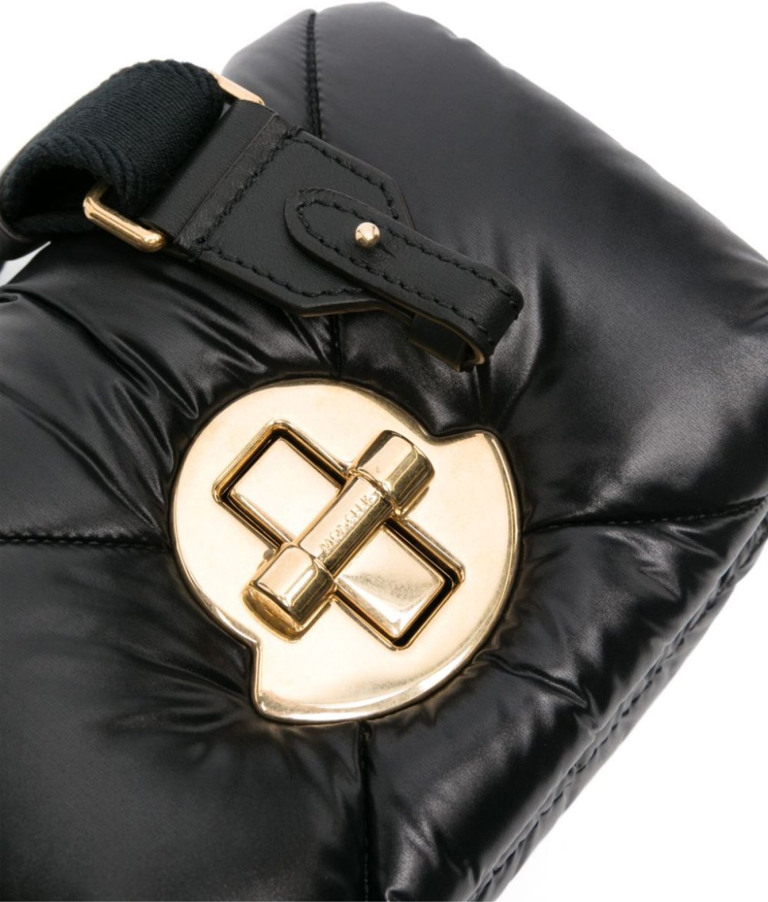 Moncler Puf Twist-lock Mini Crossbody Bag Zwart