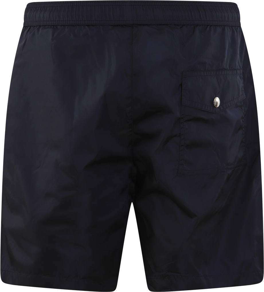 Moncler Heren Tricolour Beachwear Zwart Blauw