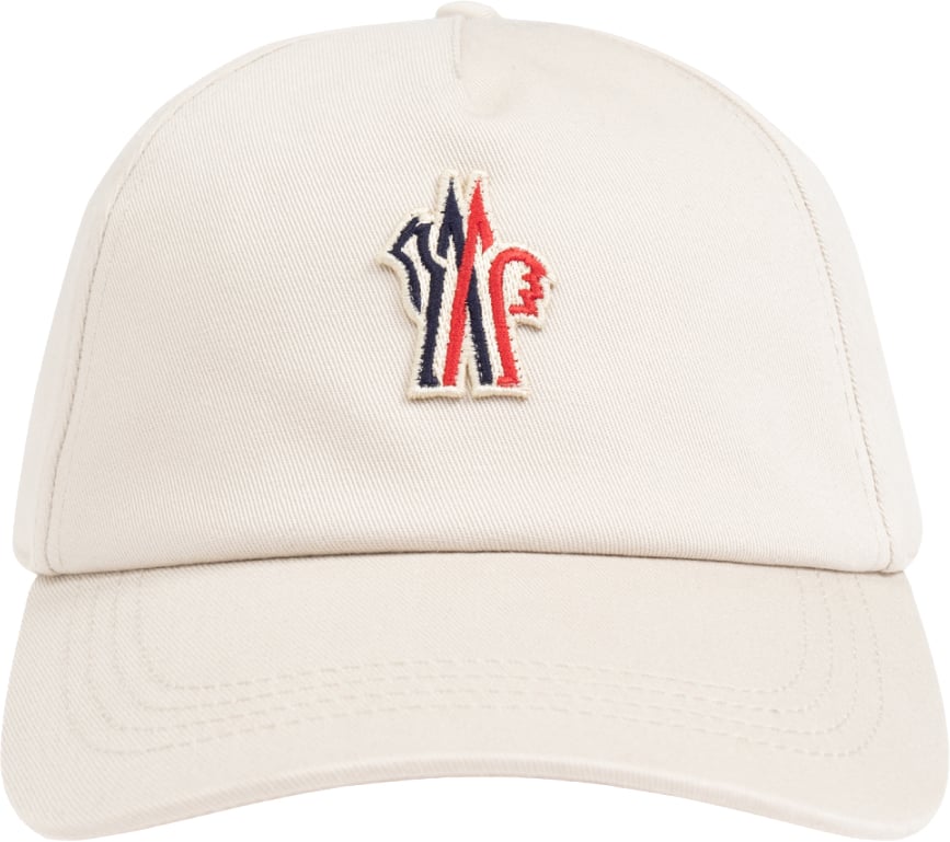Moncler Grenoble Logo Patch Baseball Cap Beige