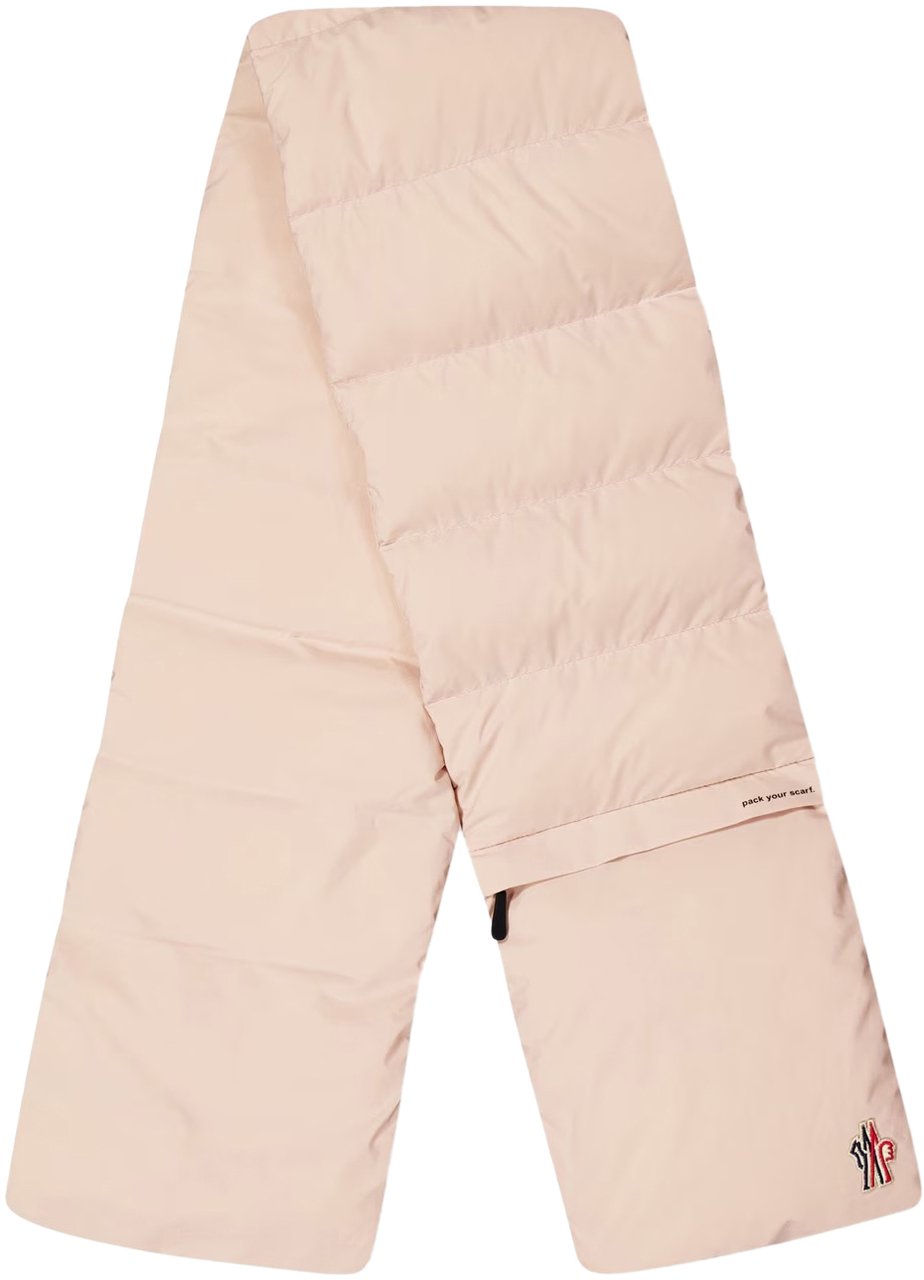 Moncler Après-ski Padded Down Scarf Roze