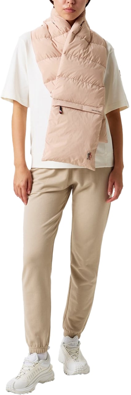 Moncler Après-ski Padded Down Scarf Roze