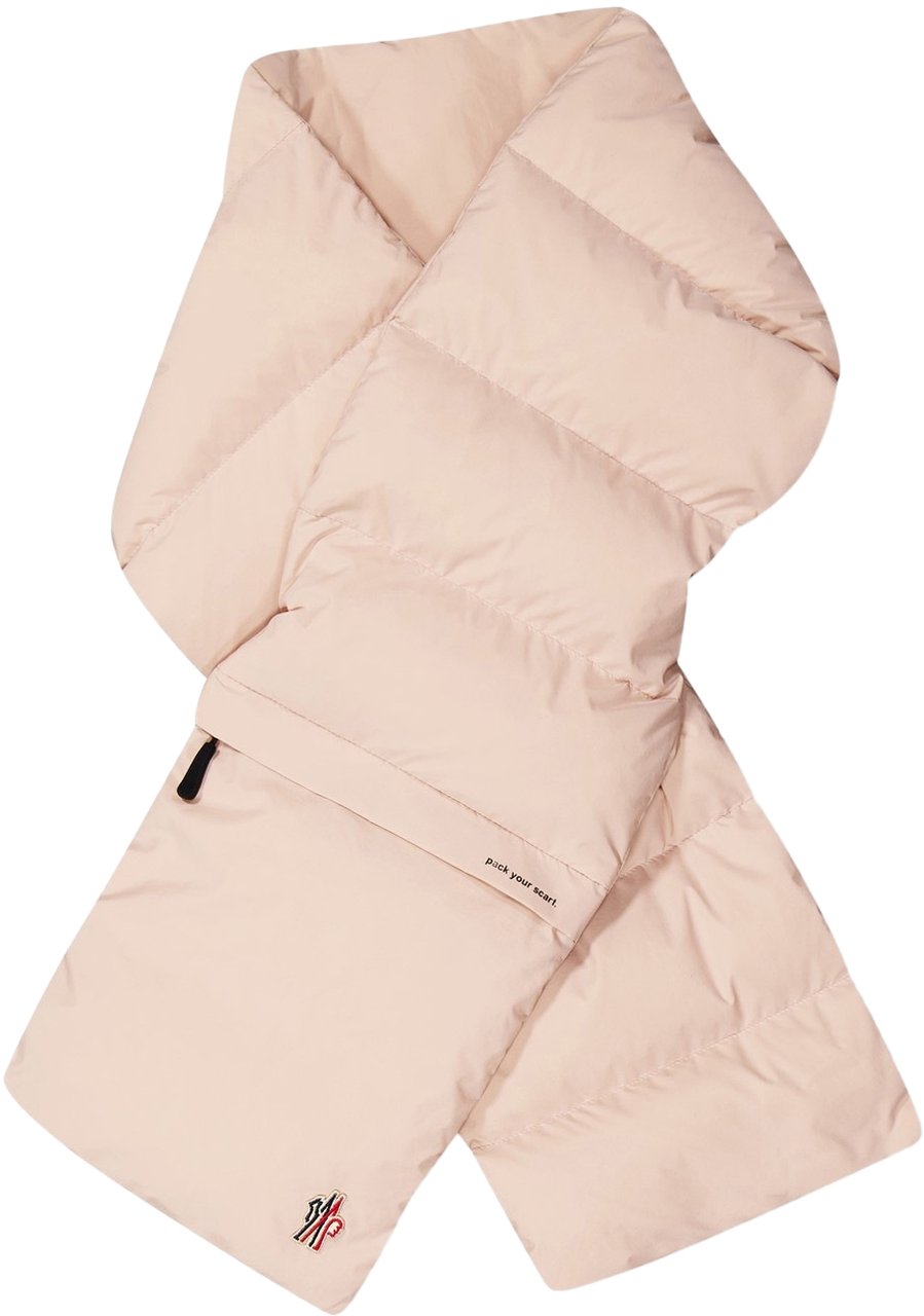 Moncler Après-ski Padded Down Scarf Roze