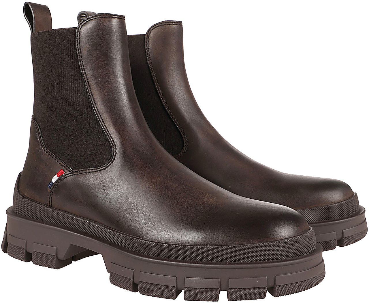 Moncler Hevea Chelsea Boots Brown Bruin