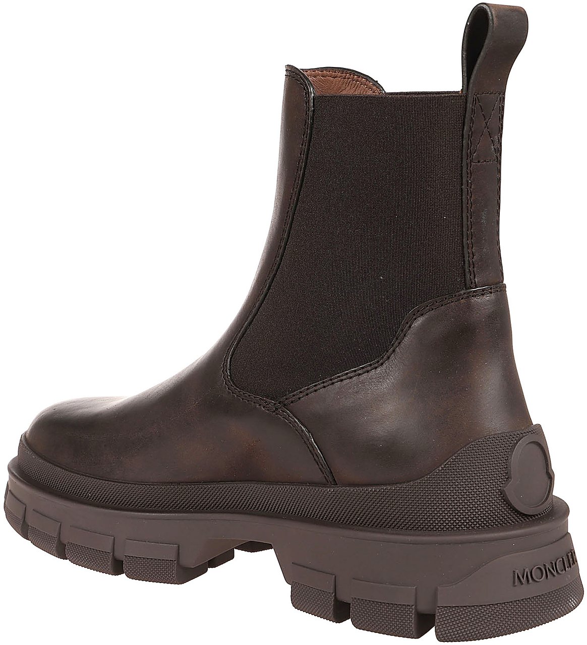 Moncler Hevea Chelsea Boots Brown Bruin