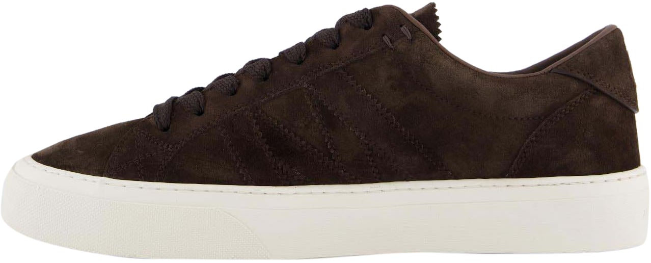 Moncler Heren Monaco2 Low Top Sneakers Bruin