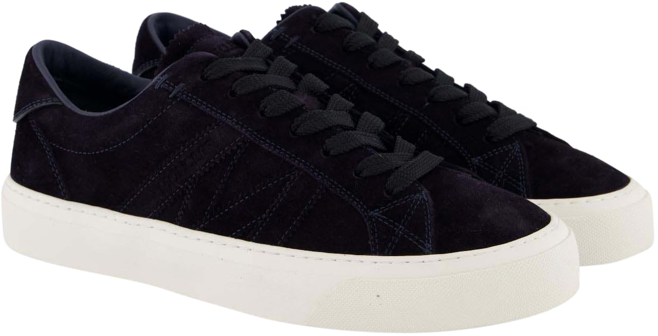 Moncler Heren Monaco2 Low Top Sneakers Blauw