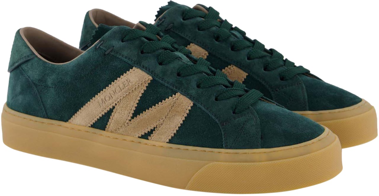 Moncler Heren Monaco2 Low Top Sneakers Groen