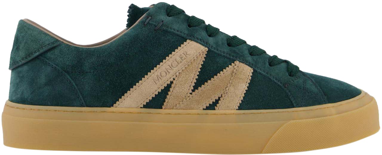Moncler Heren Monaco2 Low Top Sneakers Groen