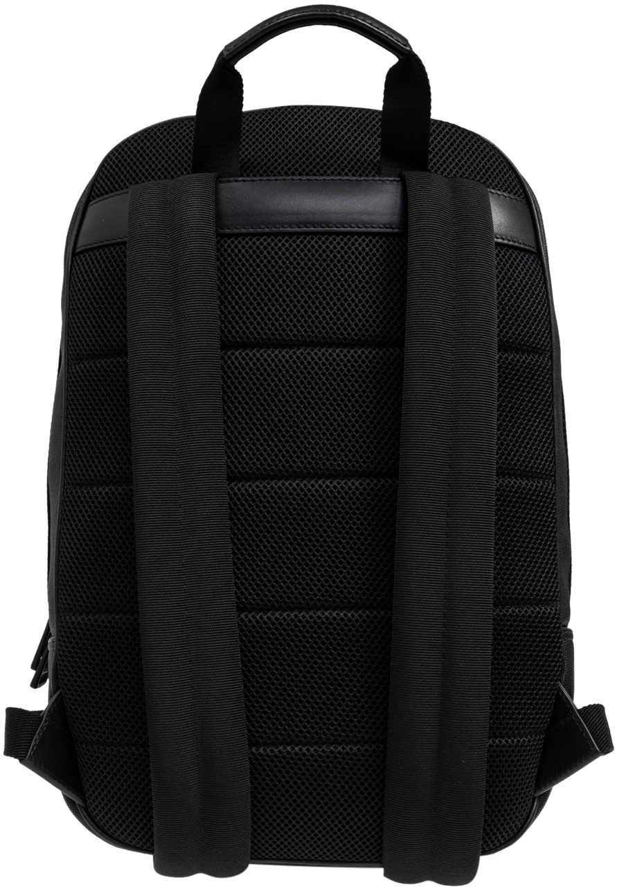 Moncler Nakoa Logo Patch Backpack Zwart