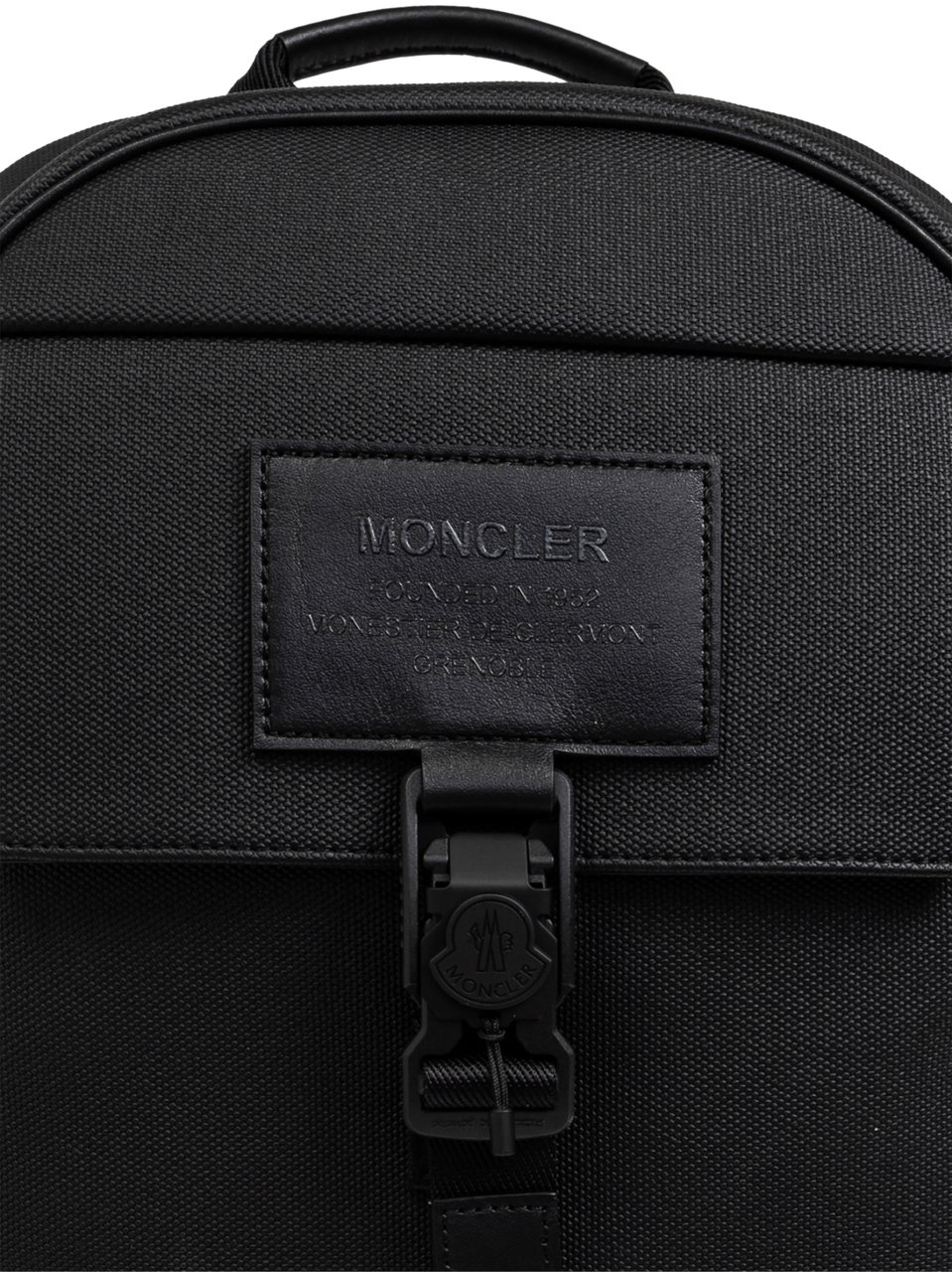 Moncler Nakoa Logo Patch Backpack Zwart