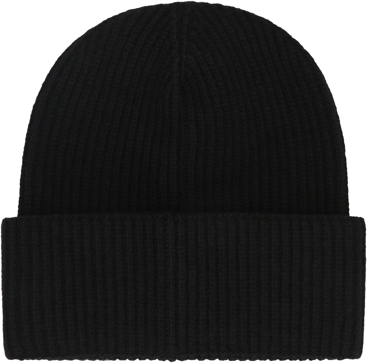 Moncler Logo wool beanie Zwart