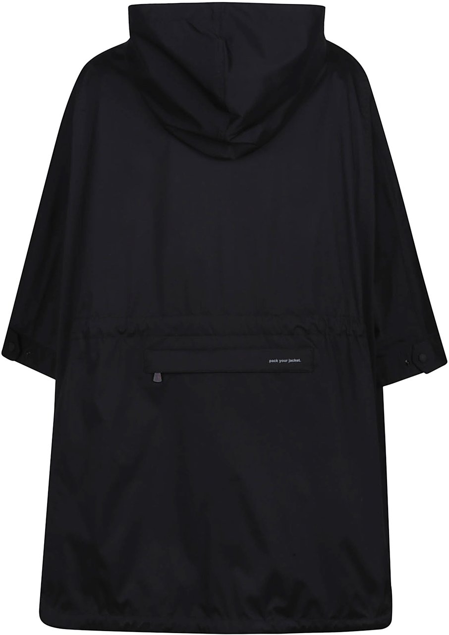 Moncler Vorassay Cape Black Zwart