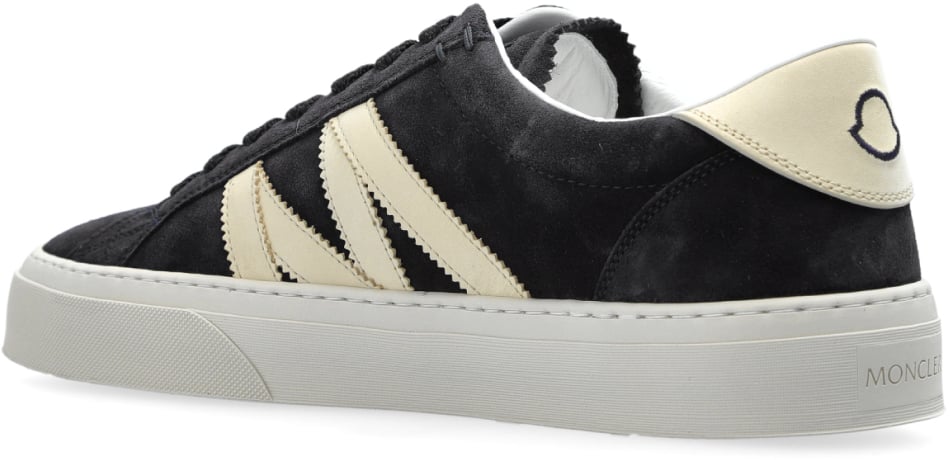 Moncler Monaco Logo Low-top Sneakers Blauw