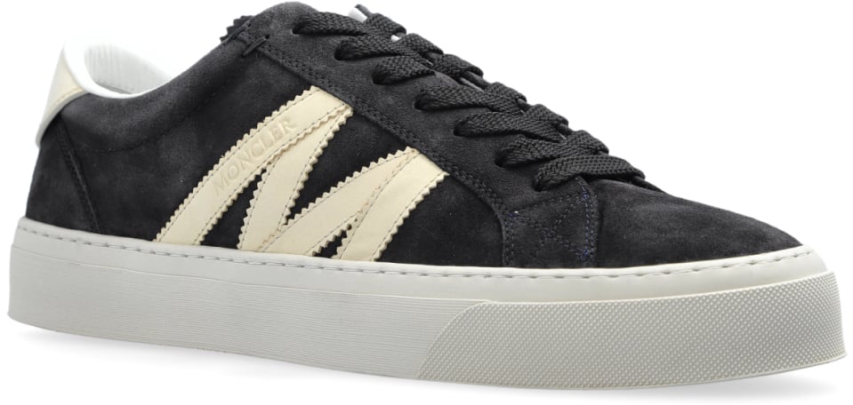 Moncler Monaco Logo Low-top Sneakers Blauw