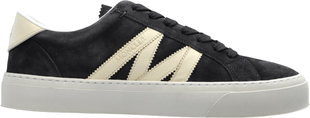 Moncler Monaco Logo Low-top Sneakers Blauw
