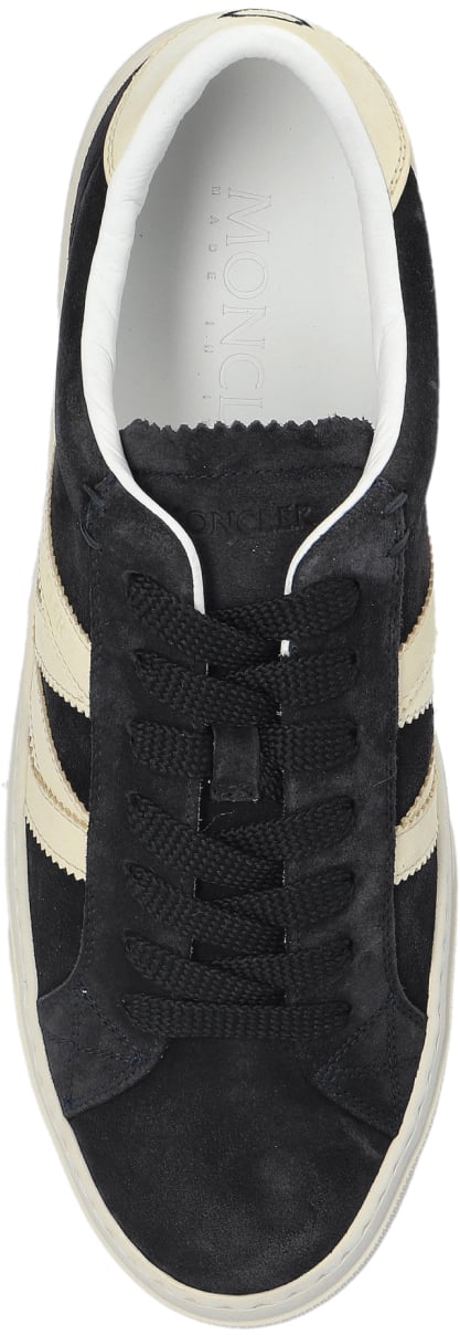 Moncler Monaco Logo Low-top Sneakers Blauw