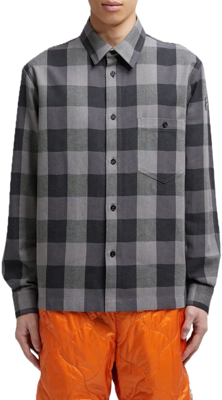 Moncler Shirts Grey Grijs