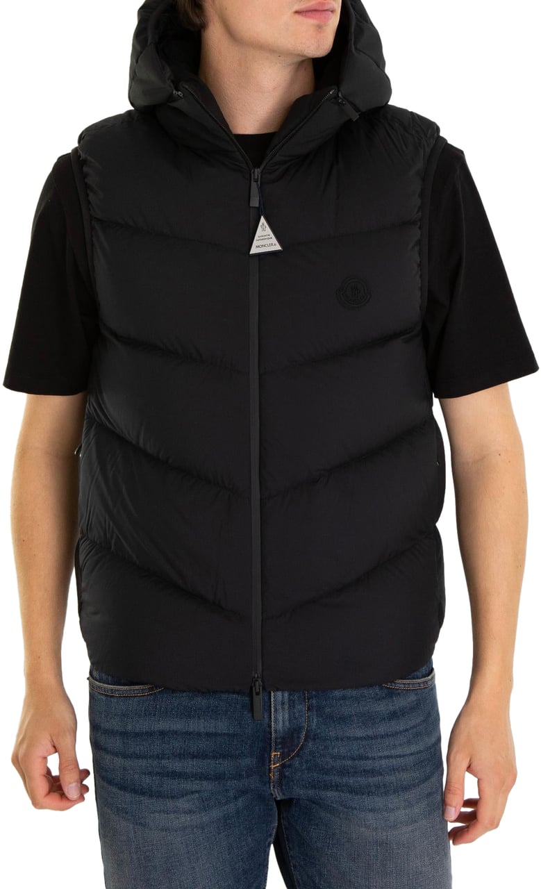 Moncler Heren Guersac Bodywarmer Zwart Zwart