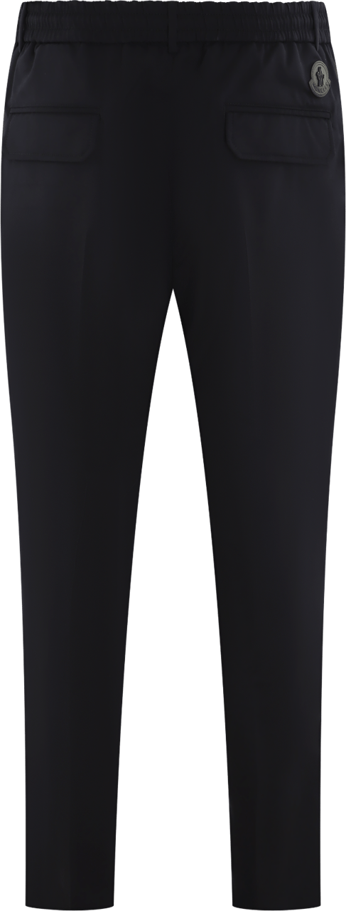 Moncler Heren Logopatch Pantalone Blauw Blauw