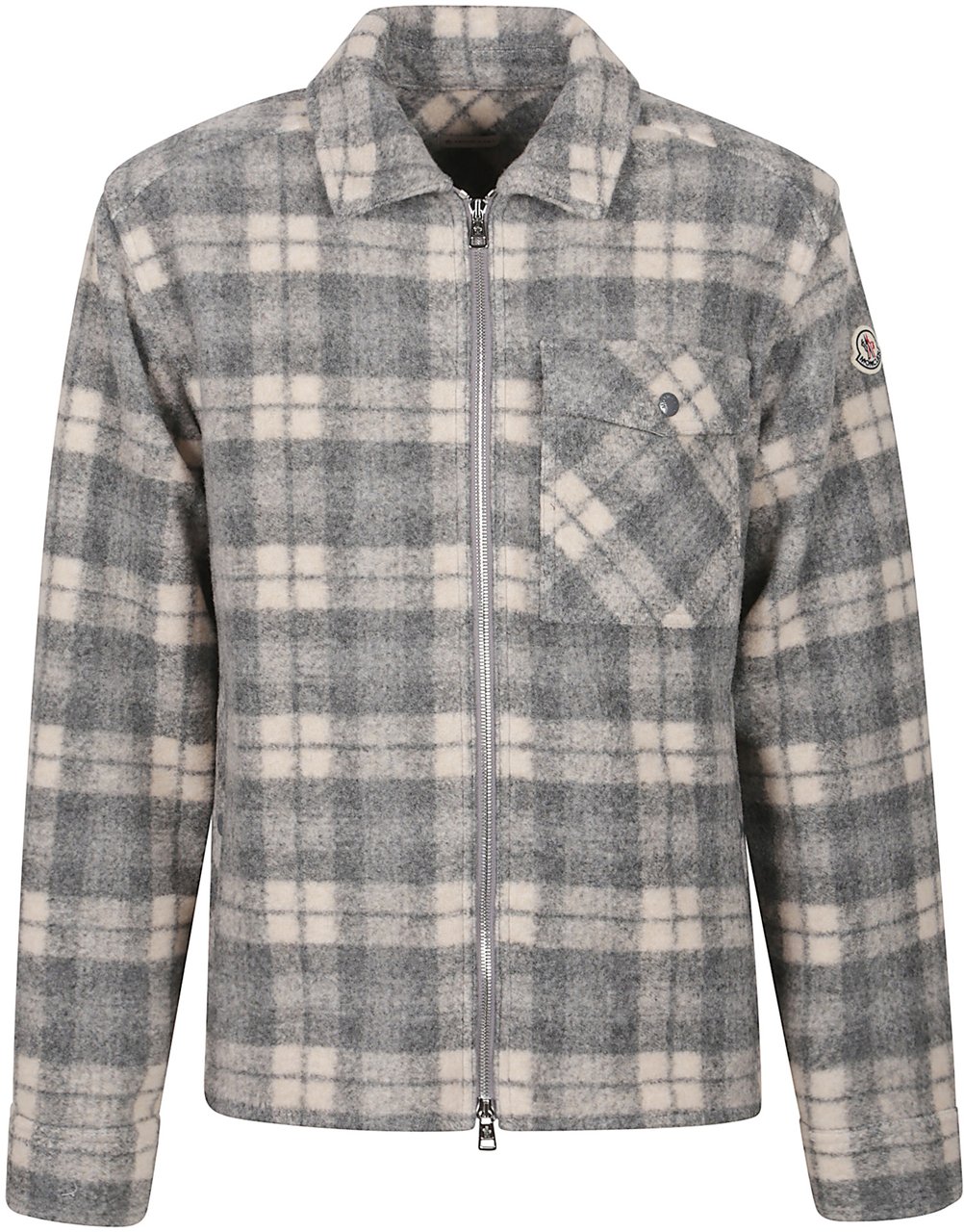 Moncler Shirt Jacket Grey Grijs