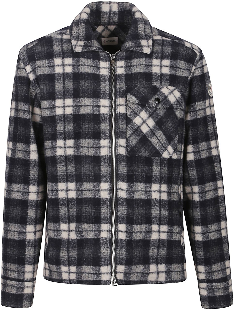 Moncler Shirt Jacket Blue Blauw