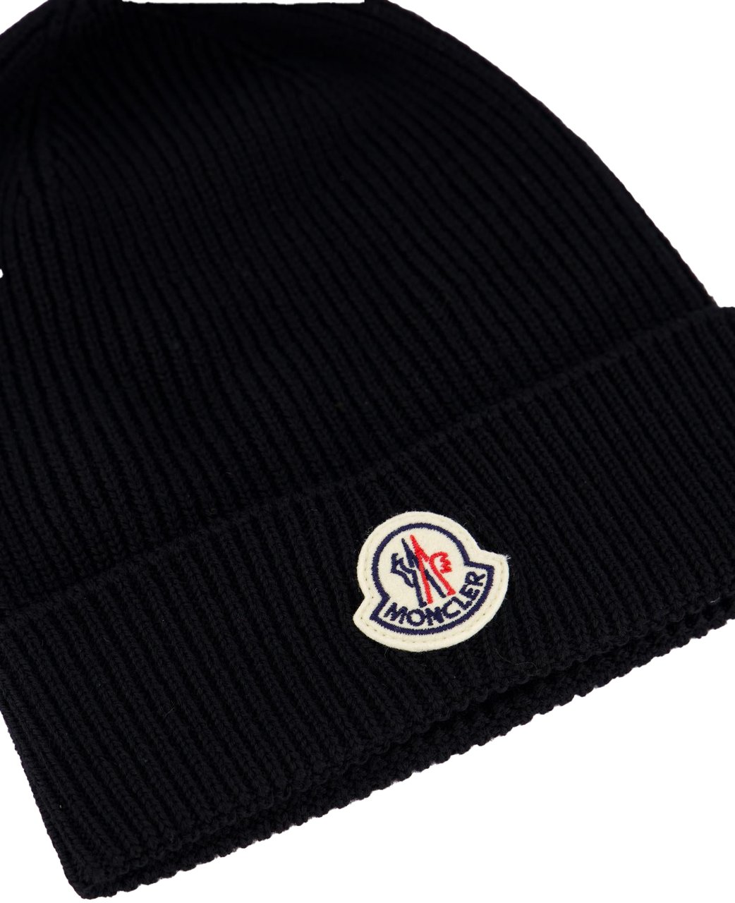 Moncler Heren Logo Hat Zwart Zwart