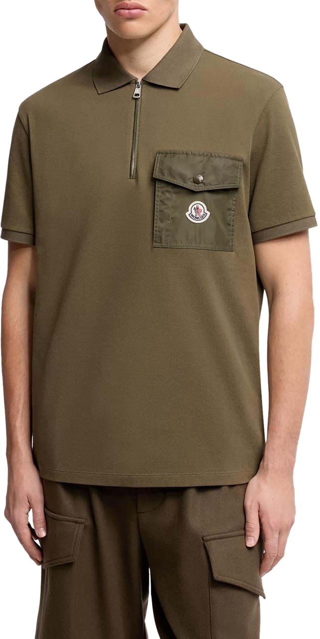 Moncler Heren Ss Polo Groen
