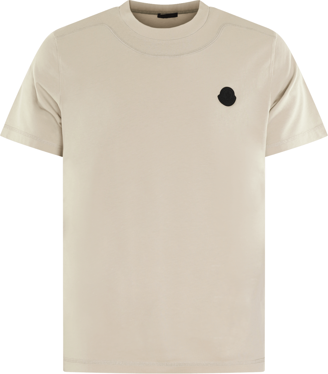 Moncler Heren Logopatch T-Shirt Beige Beige