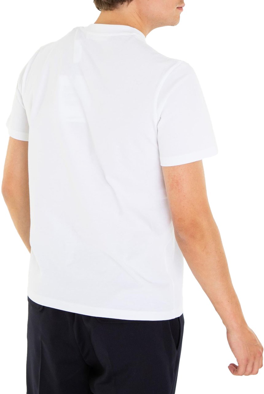 Moncler Heren Logoprinted T-Shirt Wit Wit