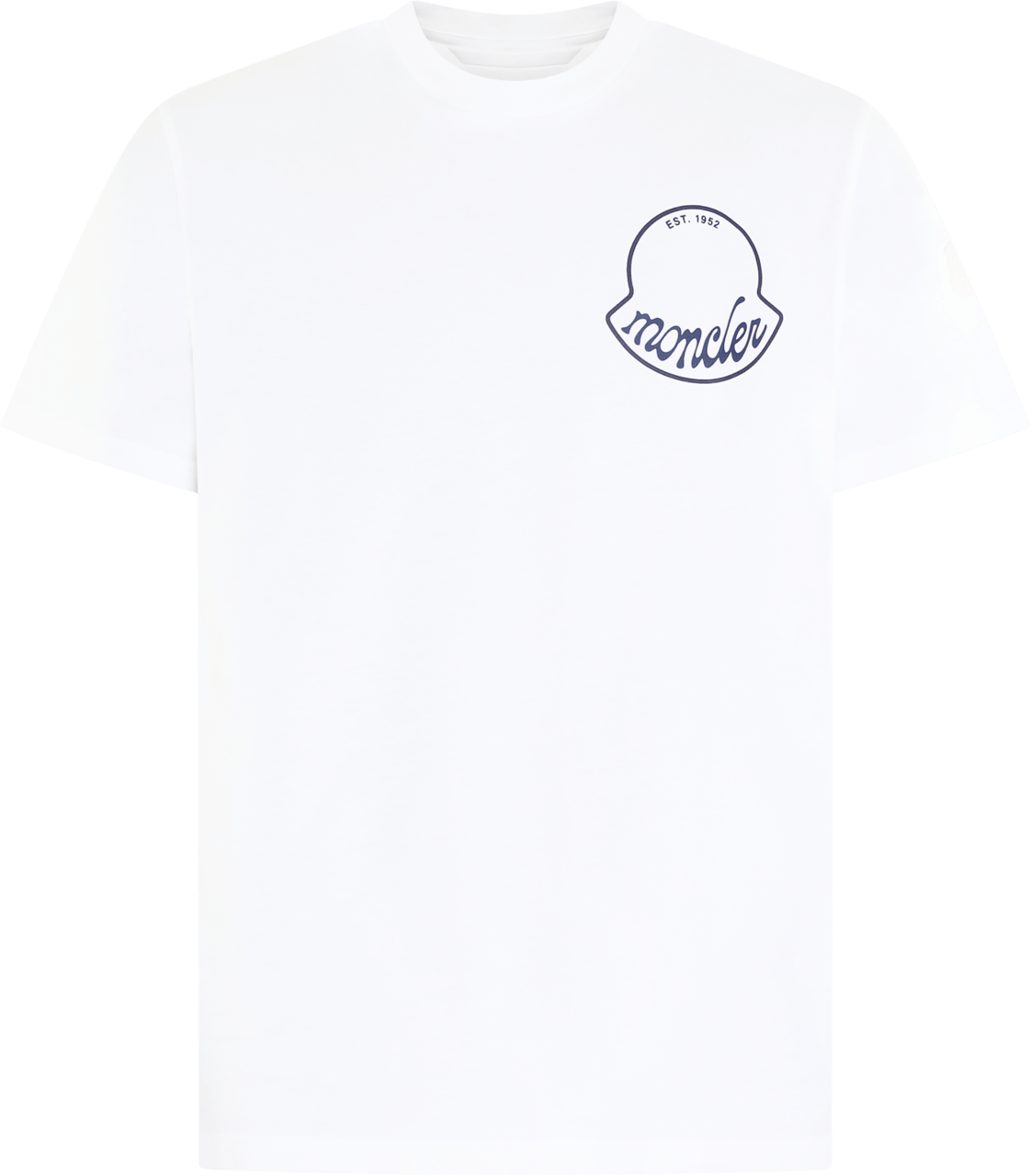 Moncler Heren Logoprinted T-Shirt Wit Wit